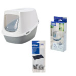 Savic toilettes gris clair / blanc + 2 filtres supplmentaires + 6 bag it up