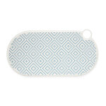Set de table tiaki en silicone losanges verts pour chien et chat - l 50 x l 25 cm