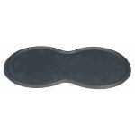 Set de table trixie, gris fonc pour chien et chat - l 45 x l 25 cm