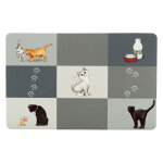 Set de table trixie patchwork cat pour chat l44 l28cm - set de table pour chat