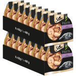 Sheba dmes filets fins 16 x 60 g pour chat - poulet, crevettes