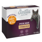 Lot smilla adult bouchées aux légumes 24 x 85 g pour chat - sterilised dinde, haricots verts Lot smilla adult bouchées aux légumes 24 x 85 g pour chat - sterilised dinde, haricots verts