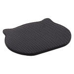 Tapis de maison de toilette flamingo matz pour chat - noir