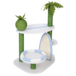 Tiaki arbre  chat surfeur vert / blanc / bleu chat
