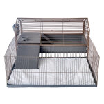 Tiaki chalet 120 pour petits animaux 148x123x64cm lapin