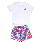 Tiaki pet & parent pyjama en look partenaire pour parents de chien, melon, taille m