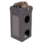 Tour � griffer pliable soft'n scratchy gris fonc� / blanc