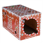 Tunnel à griffer tiaki pain d'épices pour chat - l 50 x l 30 x h 30 cm Tunnel à griffer tiaki pain d'épices pour chat - l 50 x l 30 x h 30 cm