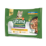 4x70g ultima expert nutrition app�tit difficile thon, poulet nourriture humide pour chat