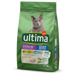 10kg ultima strilis, senior poulet croquettes pour chat
