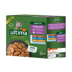 Ultima sterilized mix ii (poulet, boeuf, thon, poisson de mer), nourriture humide pour chats
