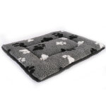 Vetbed� coussin polaire pour box de transport gris avec pattes 107x71x5cm chien