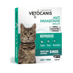 Vetocanis collier r�pulsif contre les puces et les tiques pour chat