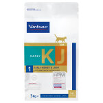 Virbac veterinary hpm kj1 early kidney & joint support pour chat - 3 kg