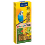 Vitakraft trio - mix crackers pour perruche 3 friandises ssame / herbes / kiwi
