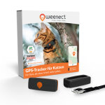 Weenect gps tracker xs pour chat - collier inclus noir traceur pour chat