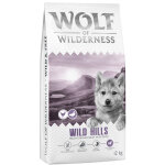 Wolf of wilderness junior  wild hills  canard - sans c�r�ales - 12 kg: nouvelle recette