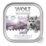 Wolf of wilderness junior duo de prot�ines 6� /  24 barquettes de 150 g pour chiot - 6 x 150 g wild hills ...