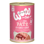 Wow cat junior 6 x 400 g volaille et foie, nourriture humide pour chat