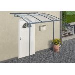 Abri terrasse / auvent vega 200, 5 x 199, 6 cm gris palram - canopia