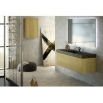 Ad bath ensemble meubles de salle de bain : meuble de vasque encastrable, miroir led, placard