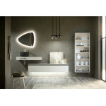 Ad bath ensemble meubles de salle de bain : vasque, meuble de vasque, miroir led ? bloc