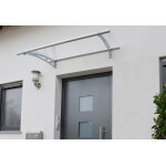 Ad domo auvent de porte en m�tal galvanis� indra