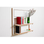 Ambivalenz fl�pps �tag�re murale triple en bois fl�pps ? 80 x 21 x 80 cm