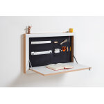 Ambivalenz flpps secrtaire mural en bois avec rangements flpps ? 80 x 44 x 50 cm