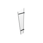 Arctom auvent de porte lat�ral en aluminium et acrylique ? 185 x 60 cm