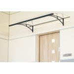 Arctom marquise pour porte d?entr�e aluminium et acrylique ? gomez