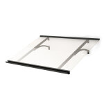 Arctom marquise pour porte d?entre aluminium et acrylique ? otis