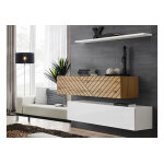 Asm ensemble 2 meubles de salon muraux et tagre en bois ? switch