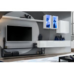 Asm ensemble meuble tv mural + placards et vitrines switch