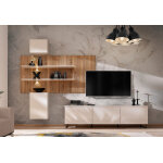 Asm ensemble meuble tv + placards et tagres en bois ? gusto