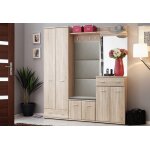 Asm meuble d?entre en bois, armoire + miroir ? armario vii