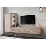 Asm meuble tv mural en bois + placard et meuble vitrine ? clare