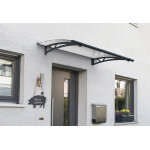 Auvent de porte altair aluminium gris palram ? canopia