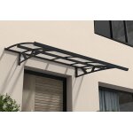 Auvent de porte amsterdam aluminium gris palram ? canopia