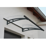 Auvent de porte aquila 150, 5 x 91, 5 cm gris palram - canopia