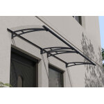 Auvent de porte aquila 302 x 91, 5 cm gris palram - canopia