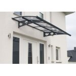 Auvent de porte herald gris palram - canopia