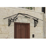 Auvent de porte lily xl noir palram - canopia