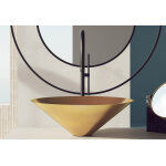 Bassines vasque en acier inoxydable couleur laiton ?29 cm ? leto pure