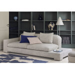 Broste copenhagen canap 3 places tissu et bois massif avec tablette bay ? 97 x 250 cm