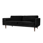 Broste copenhagen canap� 3 places en velours et bois massif wind velvet ? 88 x 200 cm