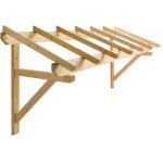 Burger auvent pour porte de garage en sapin 1 pan