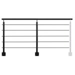 Burger garde - corps intrieur ou extrieur en aluminium opalu ? 2 m