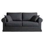 Canap� home canap� 3 places convertible en tissu v�nus 92 x 190 cm