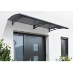 Canopia marquise de porte acier et acrylique aquila 2050 gris (2, 05 m)
